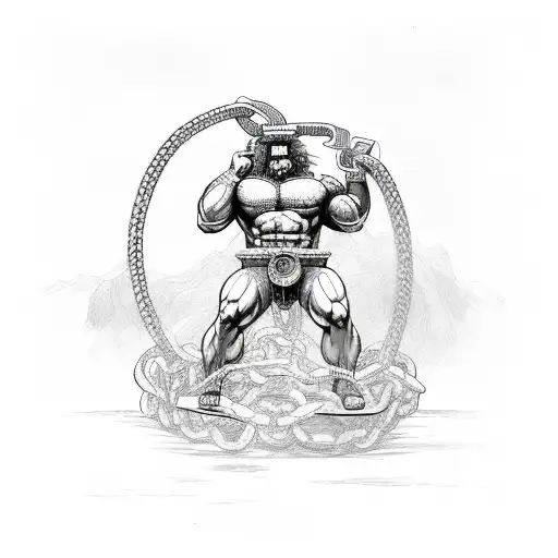 Atlas God Of Titans In Chains