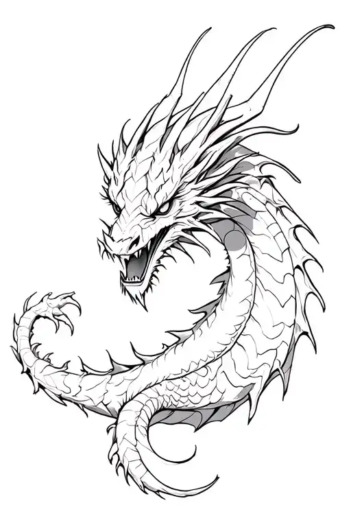 Desirable Yet Demonic Black Dragon