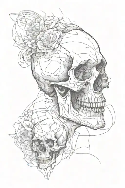 Skull And People
