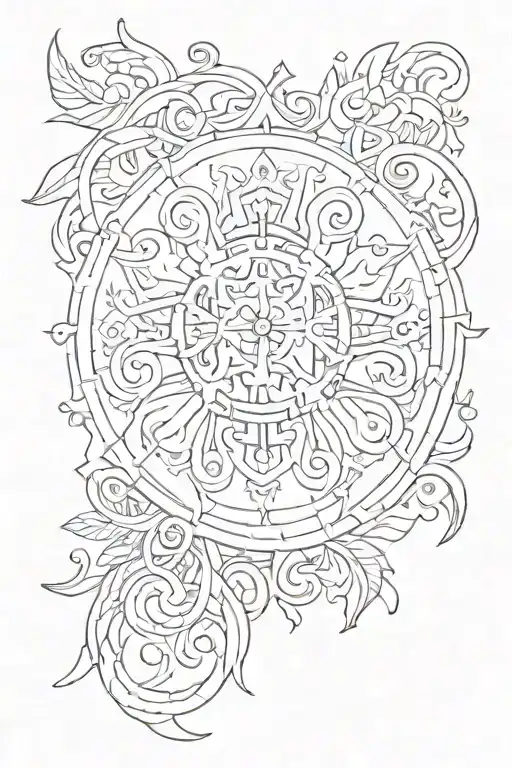 Scandinavian Symbol Pattern