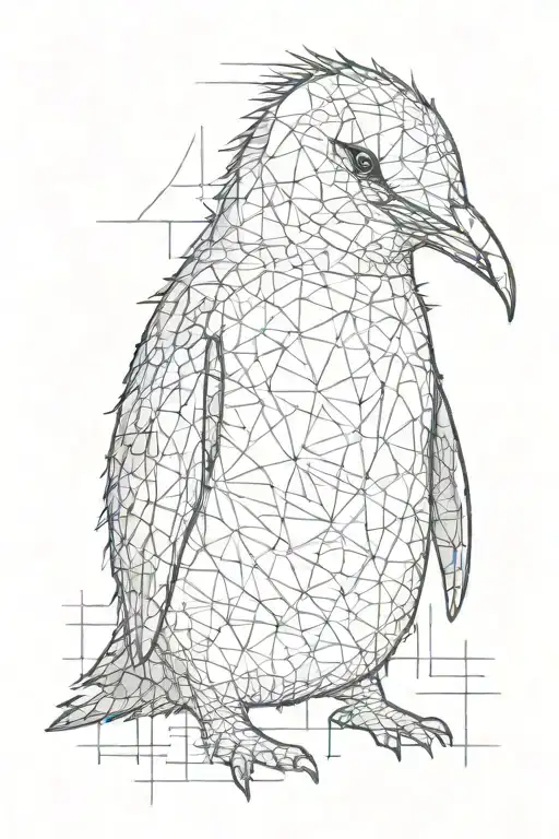 Crosshatch Penguin