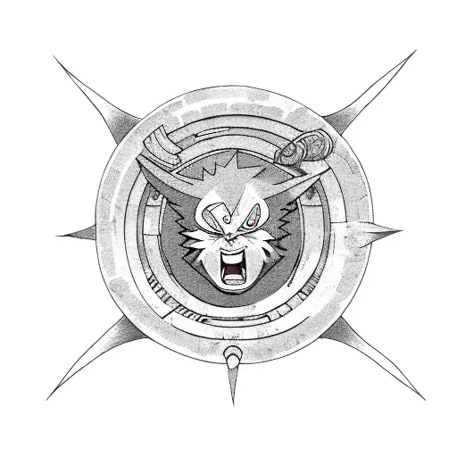 Naruto Kurama Seal With Air Bender Pattern