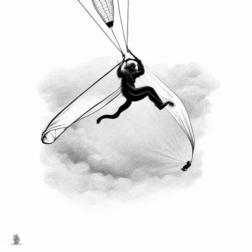 Parachuting Monkey