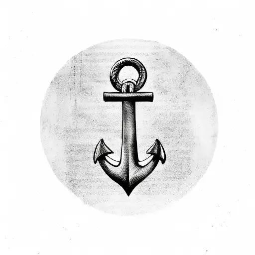Anchor With Roman Numeral Date