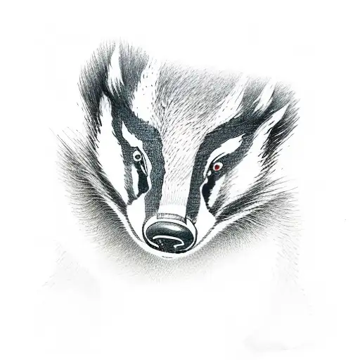 Badger Putting Out A Fire As A Firefighter