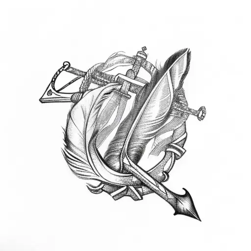 Feather And An Anchor