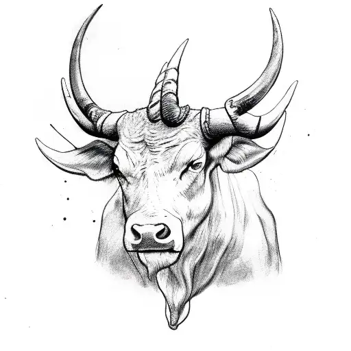 Woman With Bull Horns