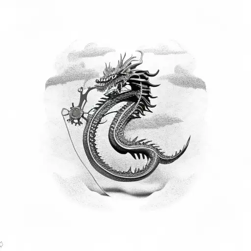 Clockwork Dragon Guarding Gold