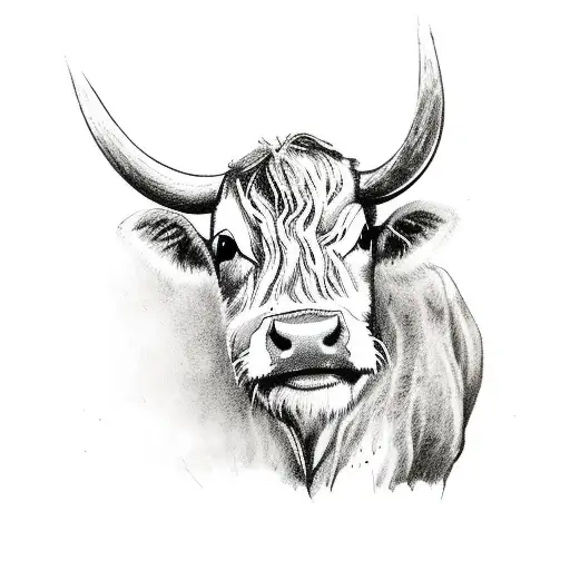 Small Cute Highlander Cow