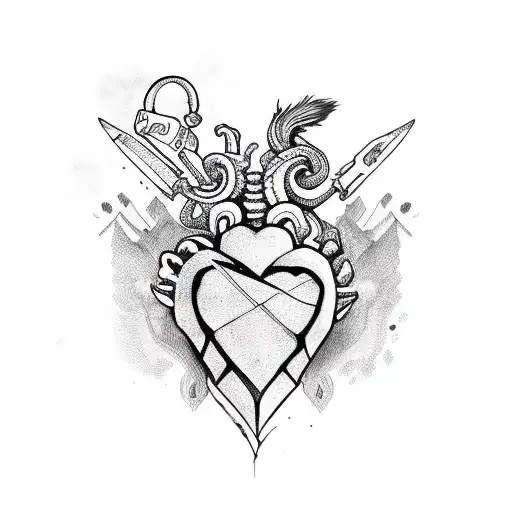 Scorpio With A Heart At The End Of Its Tail