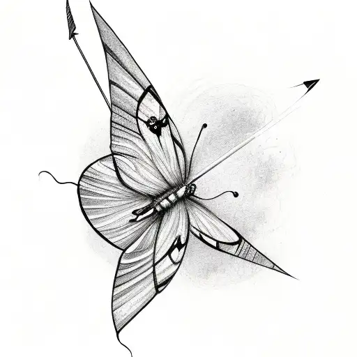 Butterfly With An Arrow