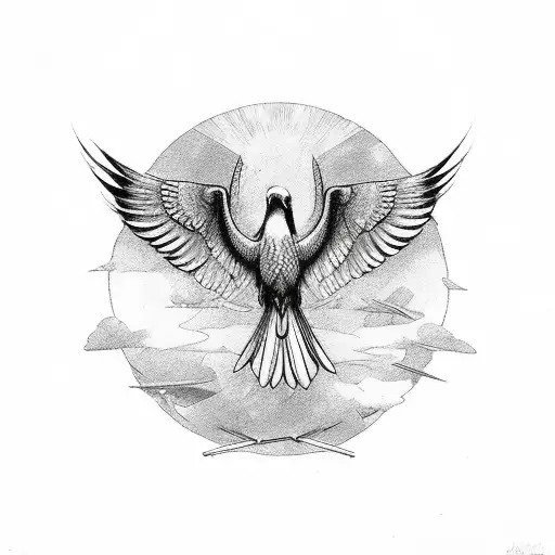 Seraphim With Bird Breaking Free From Chains