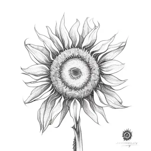 A Hand Holding A Sunflower