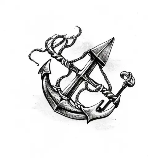 Feather Supporting The Weight Of An Anchor