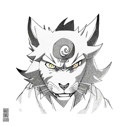 Naruto Kurama Seal With Air Bender Pattern