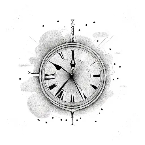 A Detailed Illustration Of A Clock With Birth Times Incorporated Into The Design