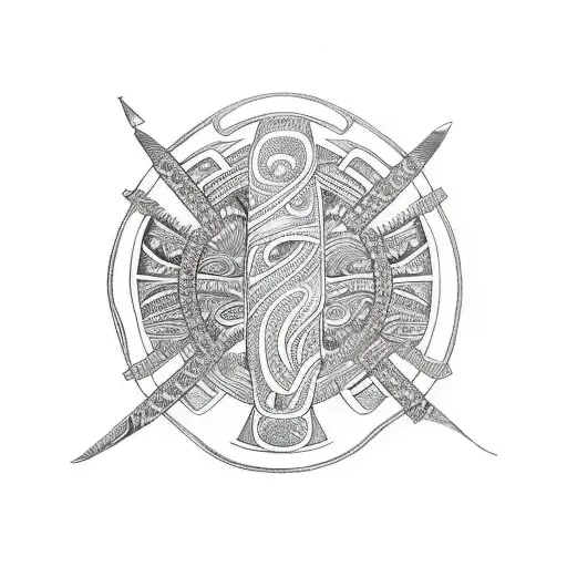 Maori Arm Sleeve That Represents My Mum Dad And Three Sisters