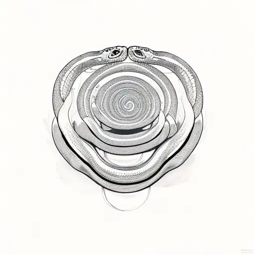 Snake For A Whole Arm Like A Spiral