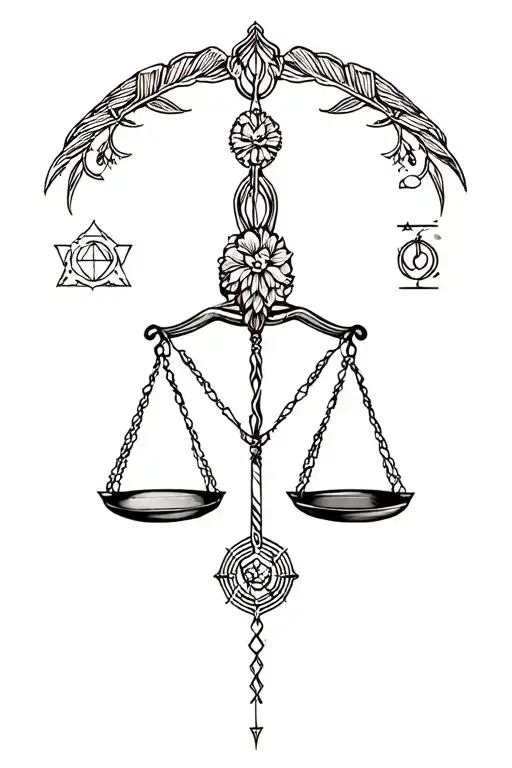 Libra Zodiac Sign Forearm Length