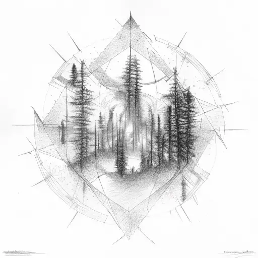 A Forest Fire Inside A Triangule