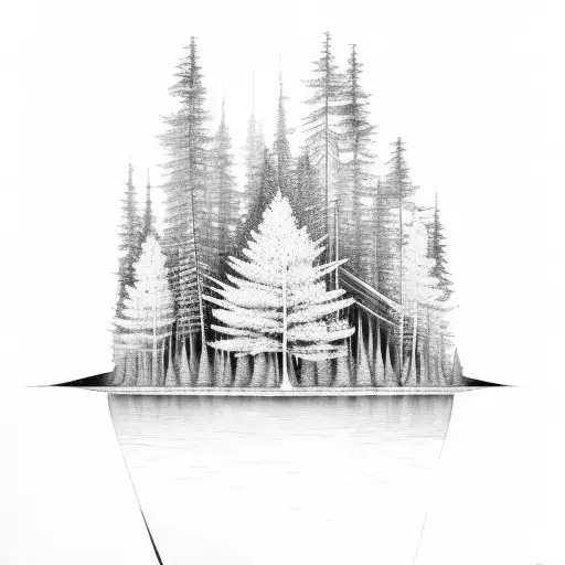 A Triangule With A Forest Fire Inside