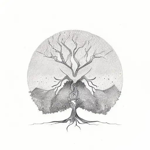 Tree In The Shape Of A Lady