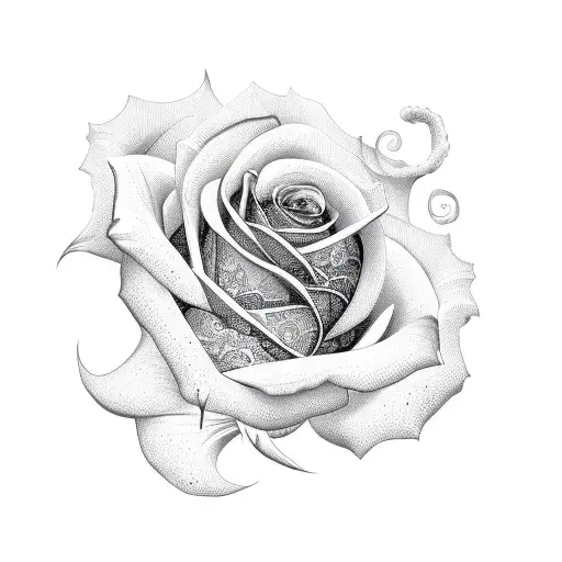 Rose Vector Lace Paisley Lace