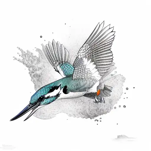 Kingfisher Bird Flying