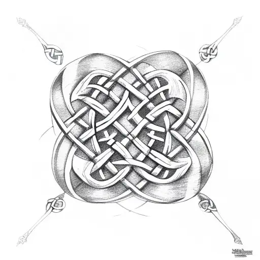 Celtic Knot With Rose