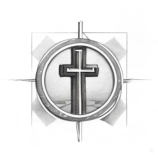 Christian Cross Breaking Chains