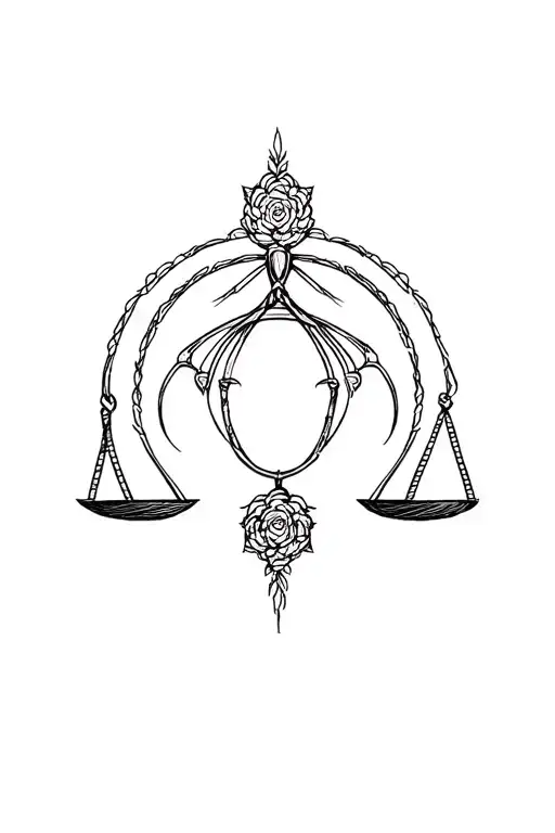 Peaceful Libra Zodiac Sign Forearm Length