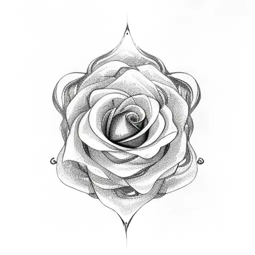 Infinity Symbol With Rose Petals