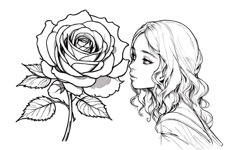 For Eutravous I'd Risk It All Small With A Big Rose And Eutravous Lil Sister Eutraja