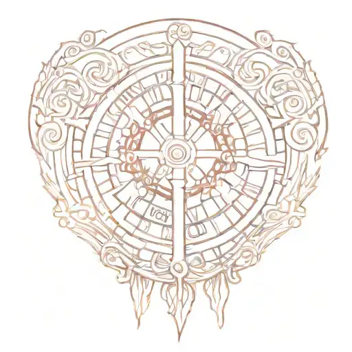 365 In Roman Numerals With The Colors Fading From Brown To Red