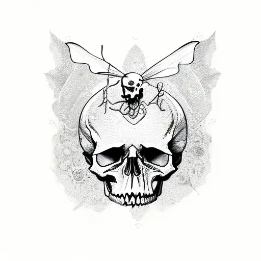 Bitterfly With Skull