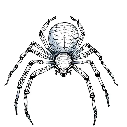 A Spider With Chain Wrapped