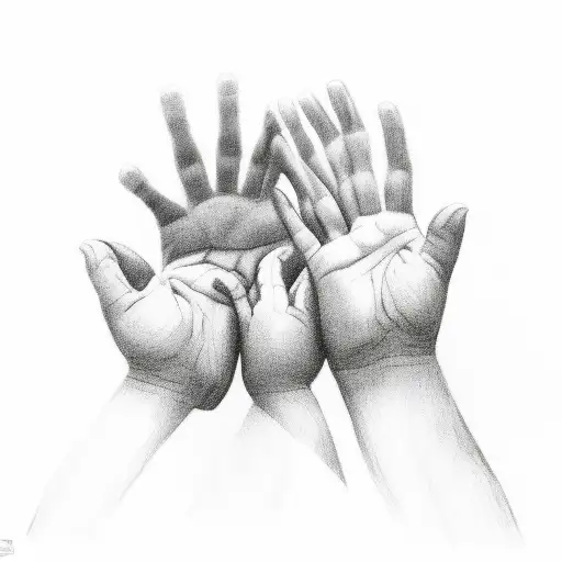 Kids Hands With Birthdates