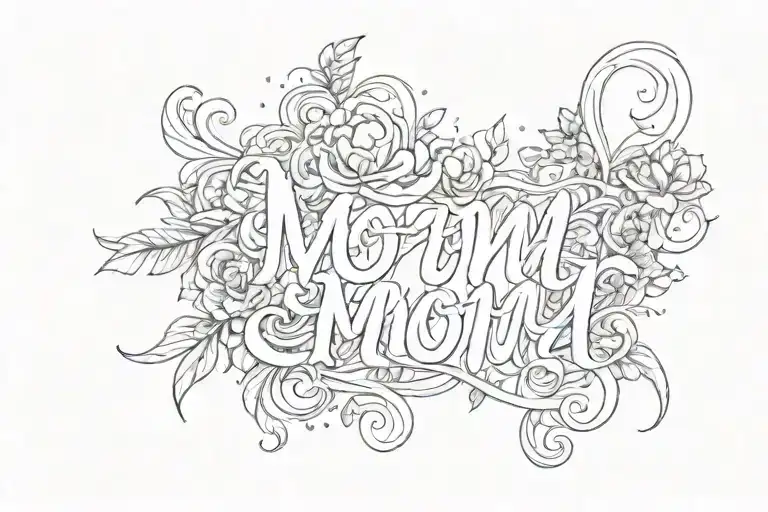 Mom Name Written