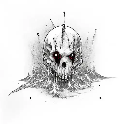 Mountain Dew Logo With Stephen King Inspired Horror Elements Mixed In