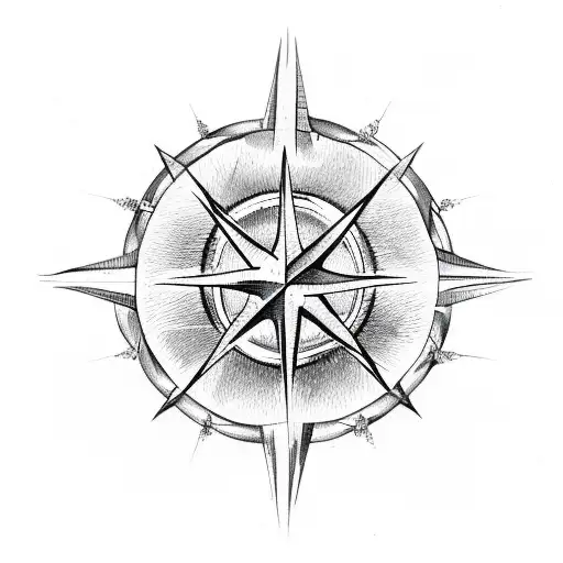 Crown Of Thorns Circle Compass