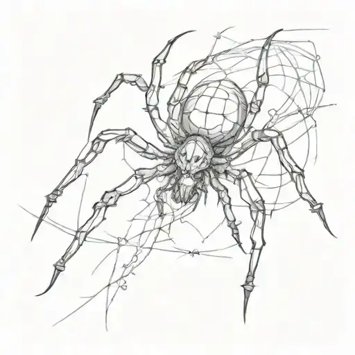 Gothic Spider Crawling Up