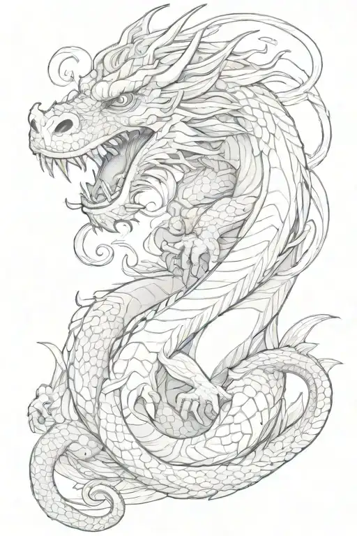Dragon With A Monkey