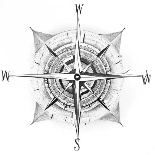 Compass With Jesus Crown Of Thorns