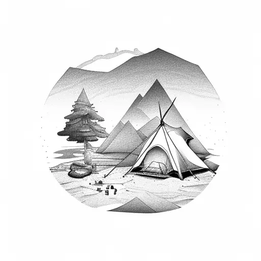 Sand Timer With Camping