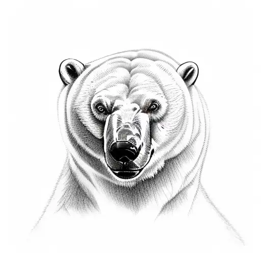 Polar Bear And Peach Sleeve