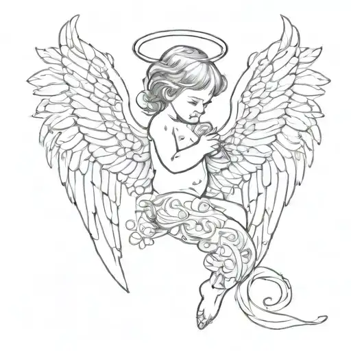 Baby Name And Wings Angels And Wings