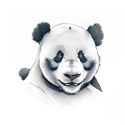Panda Head Funny