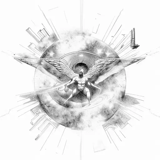 Icarus Falling From Virgo Star Constellation