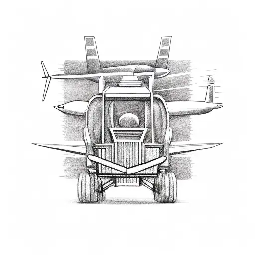 Forklift And Airplane