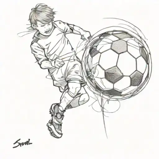 Kid Soccer Ball Back Side